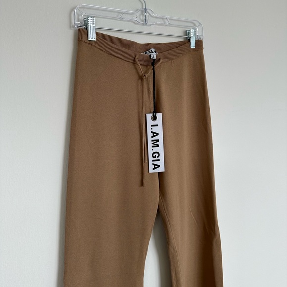 I. AM. GIA Fiorenza Top + Pant Tan or Camel 2 Piece Set Size Medium (NWT) - Picture 13 of 16
